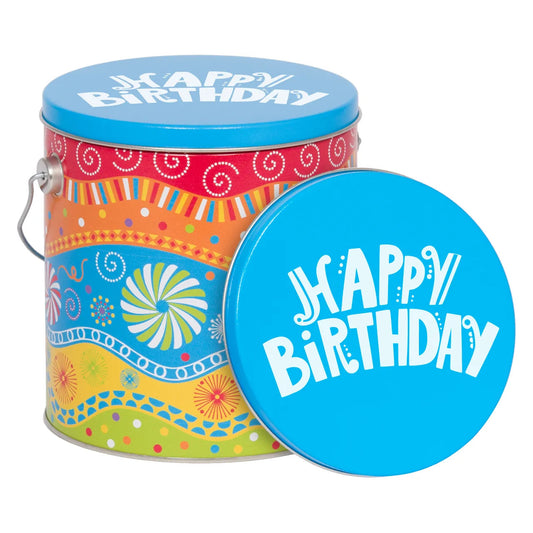 Birthday Panache Popcorn Tin - 1 Gallon