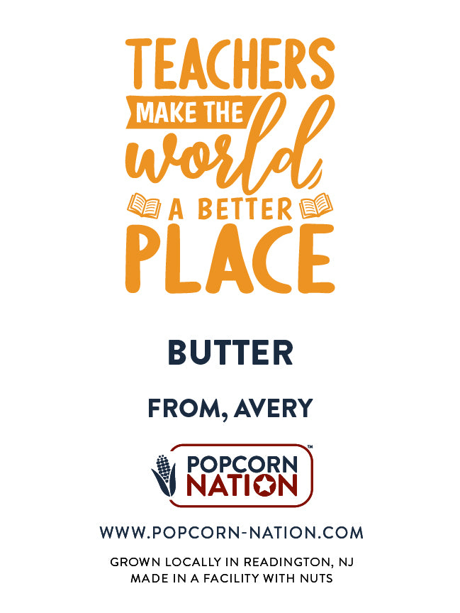 Teachers Make The World A Better Place Personalized Label
