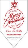 1. Merry Christmas & Happy New Year Personalized Label