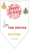 6. Happy Holidays (Red) Personalized Label