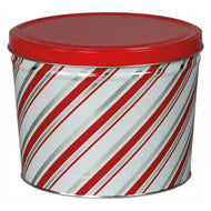 Candy Stripes Popcorn Tin - 2 Gallon