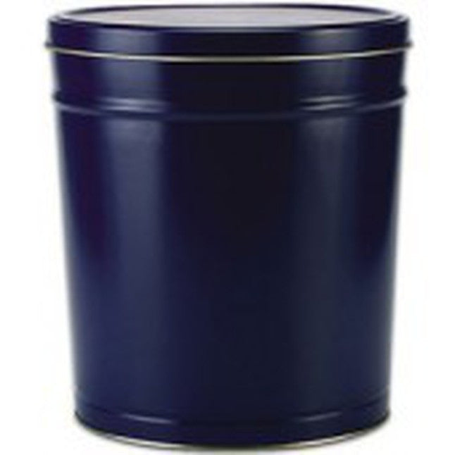 Solid Blue Popcorn Tin - 3.5 Gallon