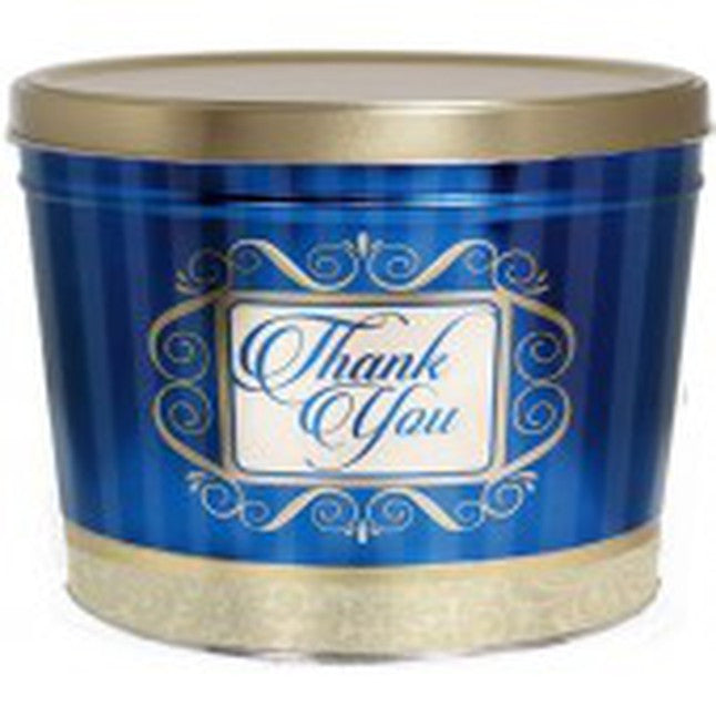 Golden Thank You Popcorn Tin - 2 Gallon