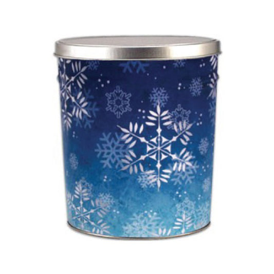 Snowflake Popcorn Tin - 3.5 Gallon