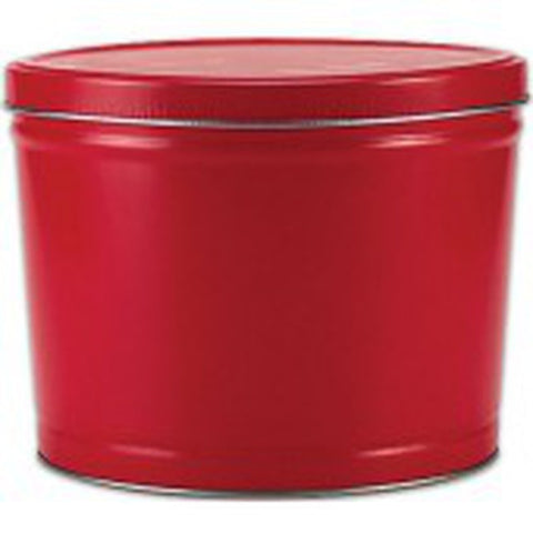 Solid Red Popcorn Tin - 2 Gallon