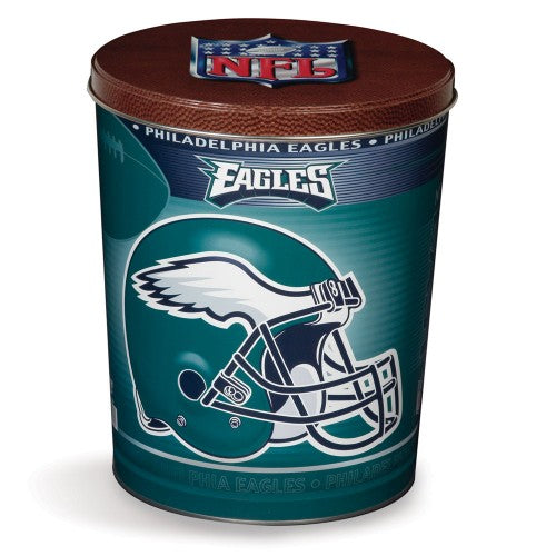 Special Edition Philadelphia Eagles Football Popcorn Tin - 3.5 Gallon