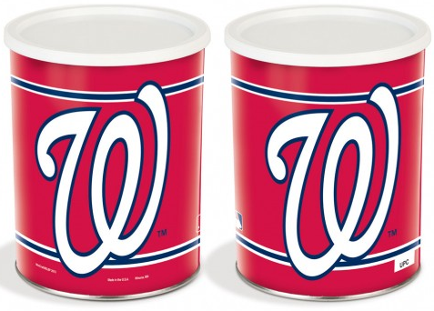 Washington Nationals Baseball Tin - 1 Gallon